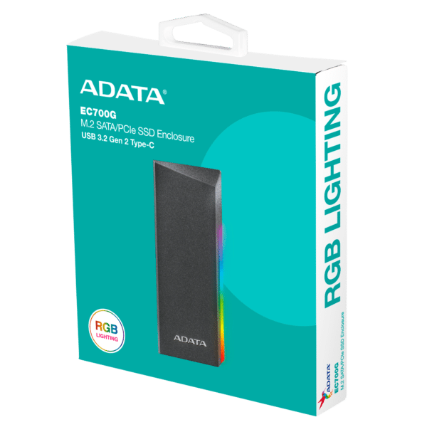 باکس اس اس دی ای دیتا مدل ADATA EC700G M.2 PCIe/SATA SSD